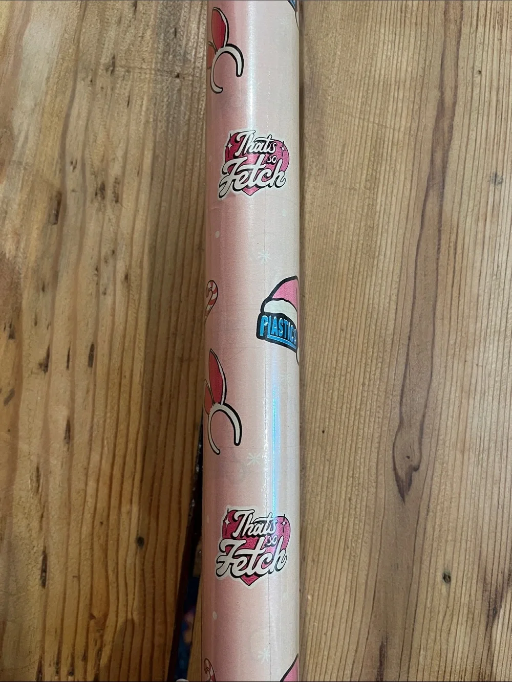 New! MEAN GIRLS Movie 50 Sq Ft Wrapping Paper Pink Burn Book That's So Fetch